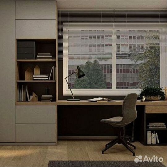 Детская рабочая зона у окна