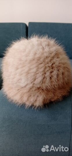 Шапка вязаная зимняя из норки