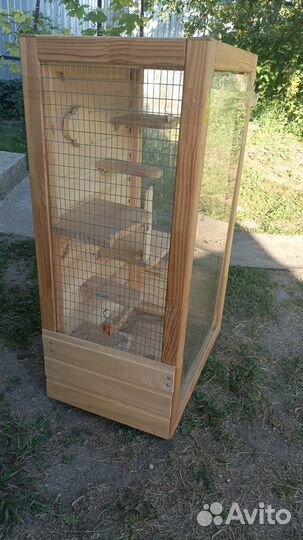 Клетка витрина для шиншиллы