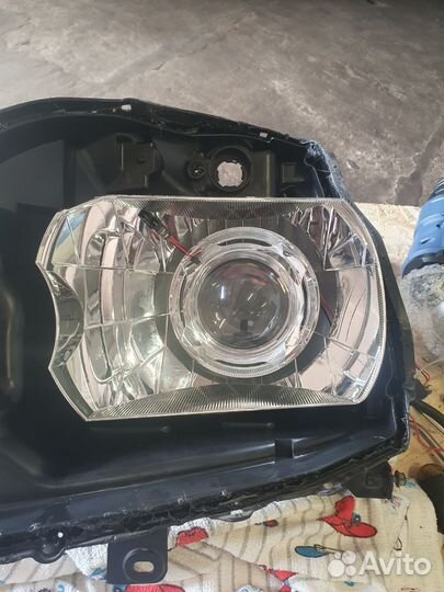 Ремонт фар установка линз