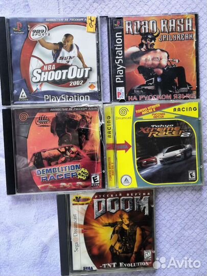 Игры на PS1 и PS2, xbox360, Sega Dreamcast