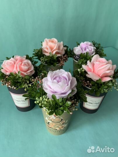 Букет из мыла ручной работы