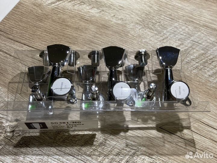 Колки локовые Gotoh 3+3 хром