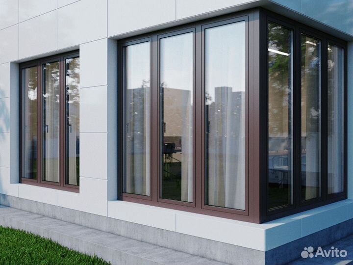 Алюминиевые фасады от производителя под ключ