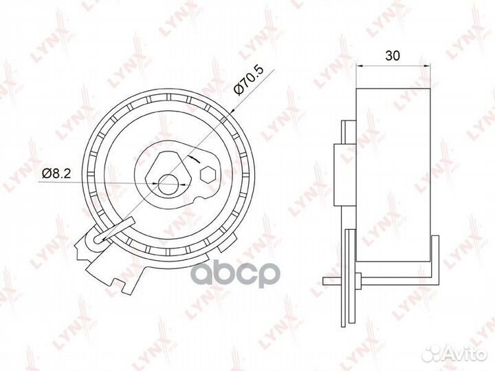 Ролик натяжной ремня грм PB1014 lynxauto