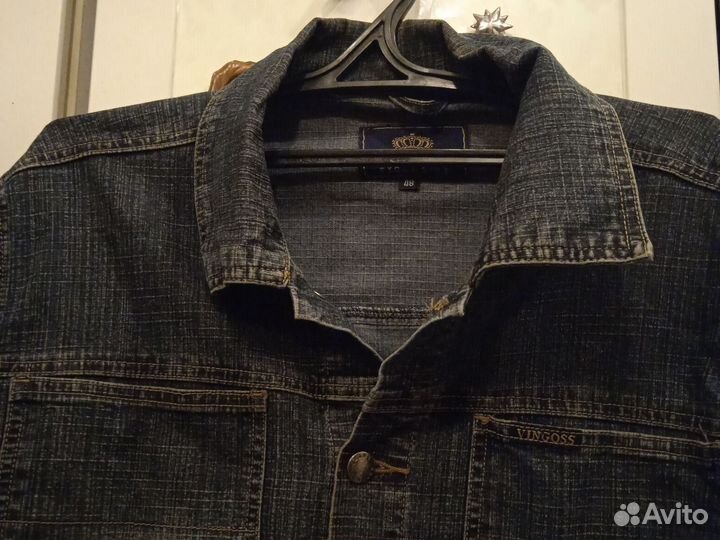 Джинсовая куртка мужская 48