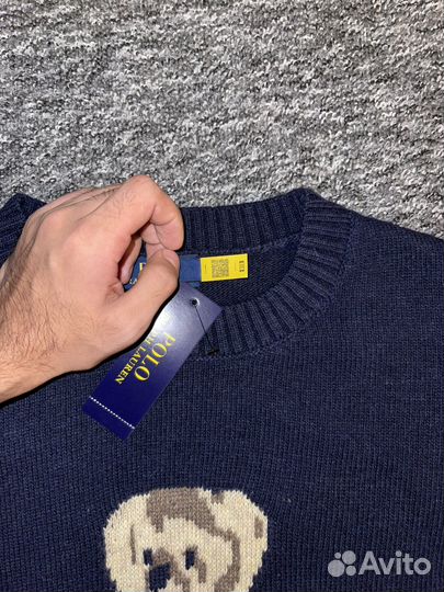 Polo ralph lauren свитер с мишкой