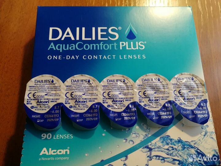 Линзы контактные Dailies AquaComfort plus ONE-DAY