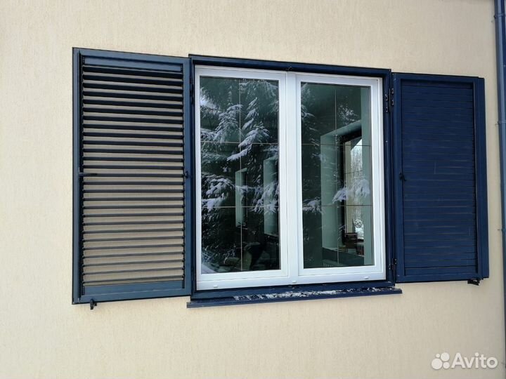 Защитные ставни-жалюзи алюминиевые