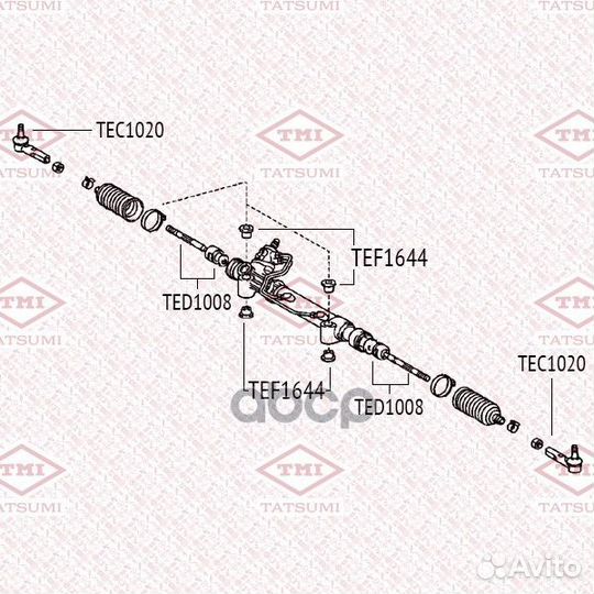 Сайлентблок рулевой рейки Toyotaand Cruiser Prado