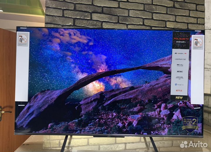Безрамочный 55 4K Ultra qled Android(заряженный)