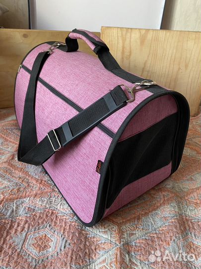 Переноска для животных тканевая мягкая, б/у
