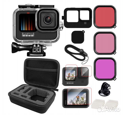 Комплект аксессуаров для GoPro 11 10 9 для дайвинг