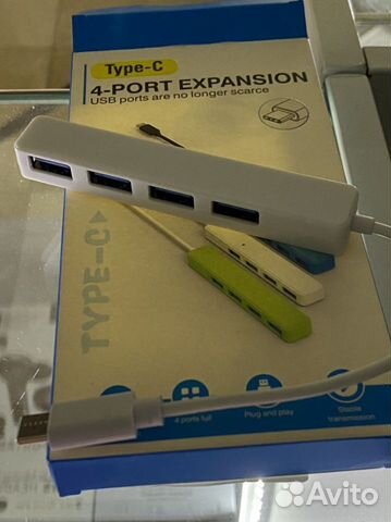 USB хаб Hub с Type-c на 4 USB разветвитель