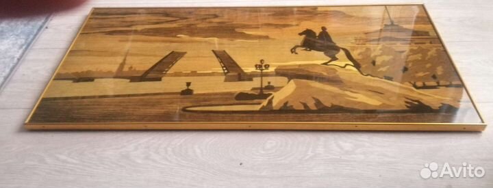 Винтажная картина-панно 