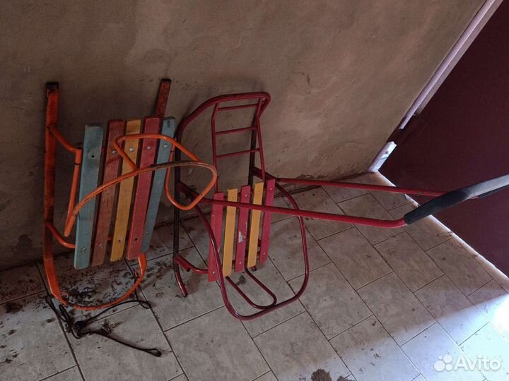 Детские металлические санки