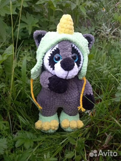 Енот игрушка плюшевая