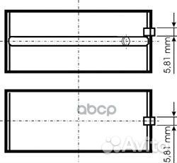Вкладыши коренные комплект на 6 цил STD RVI KE