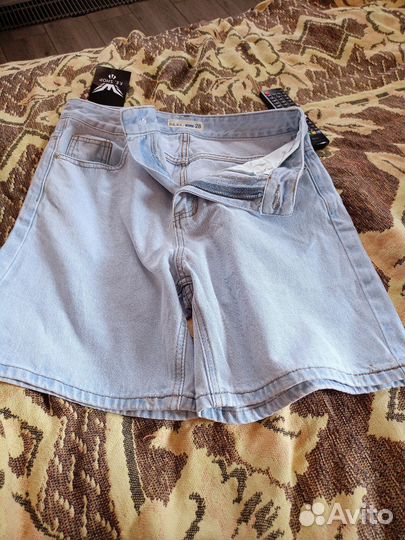 Шорты светлый джинс 44