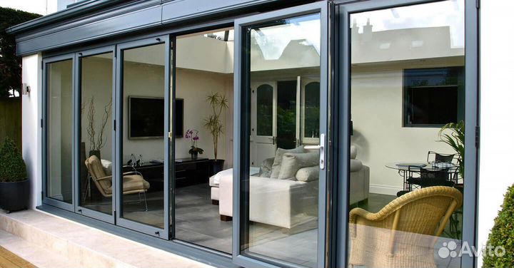 Алюминиевые окна и двери раздвижные