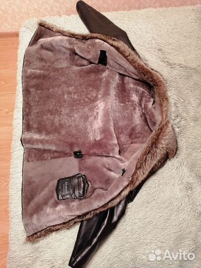 Кожаная дубленка мужская