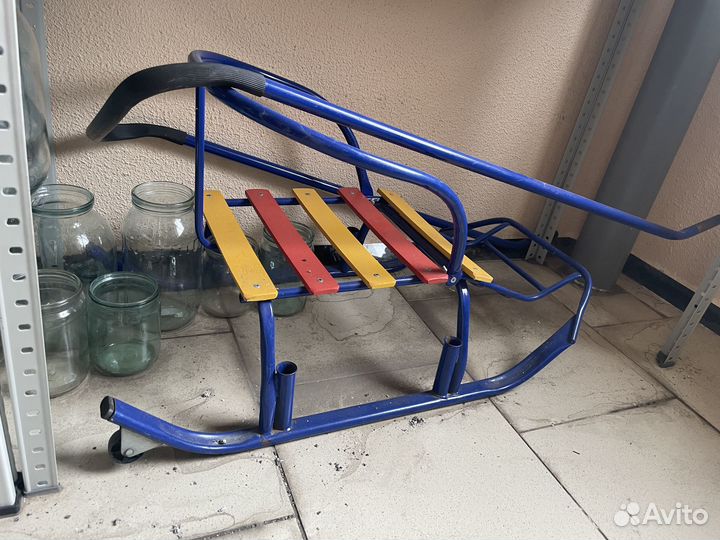 Детские санки на колесах