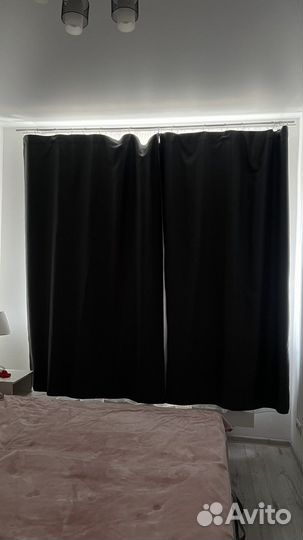 Шторы блекаут / графит / 230*300