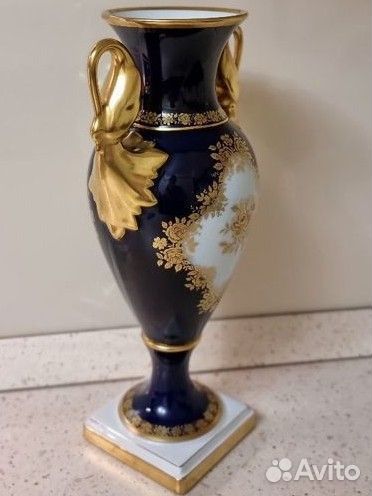Ваза кобальтовая антикварная