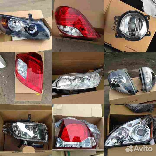 Prado Фонарь задний внешний правый красно-белый (D