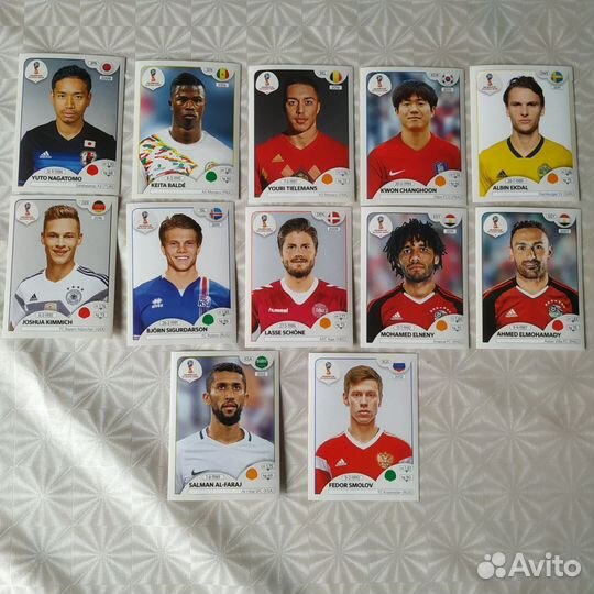Наклейки panini fifa russia 2018
