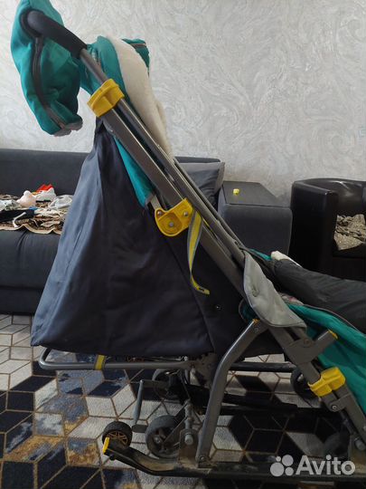 Детские санки коляска с колесами