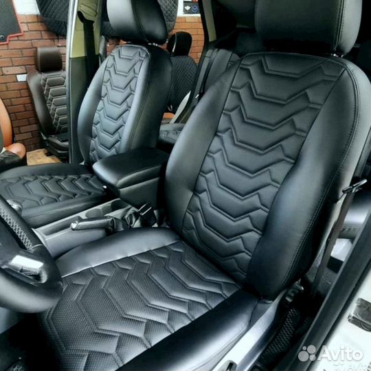 Авточехлы из экокожи ниссан кашкай +2 2010г