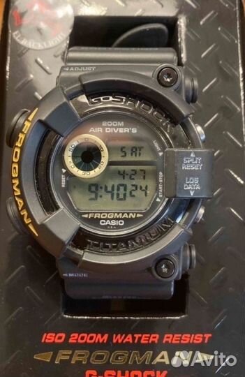 Часы casio g shock frogman DW-8200BM-1T