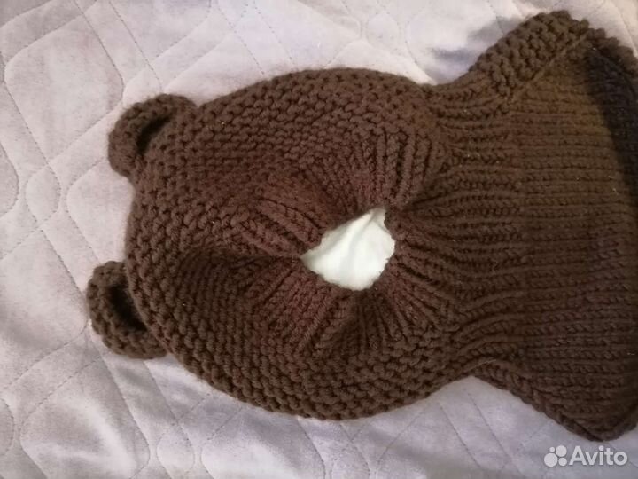 Шапка шлем зимняя