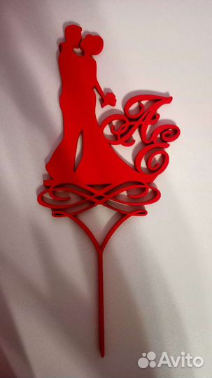 Топер для свадебного торта