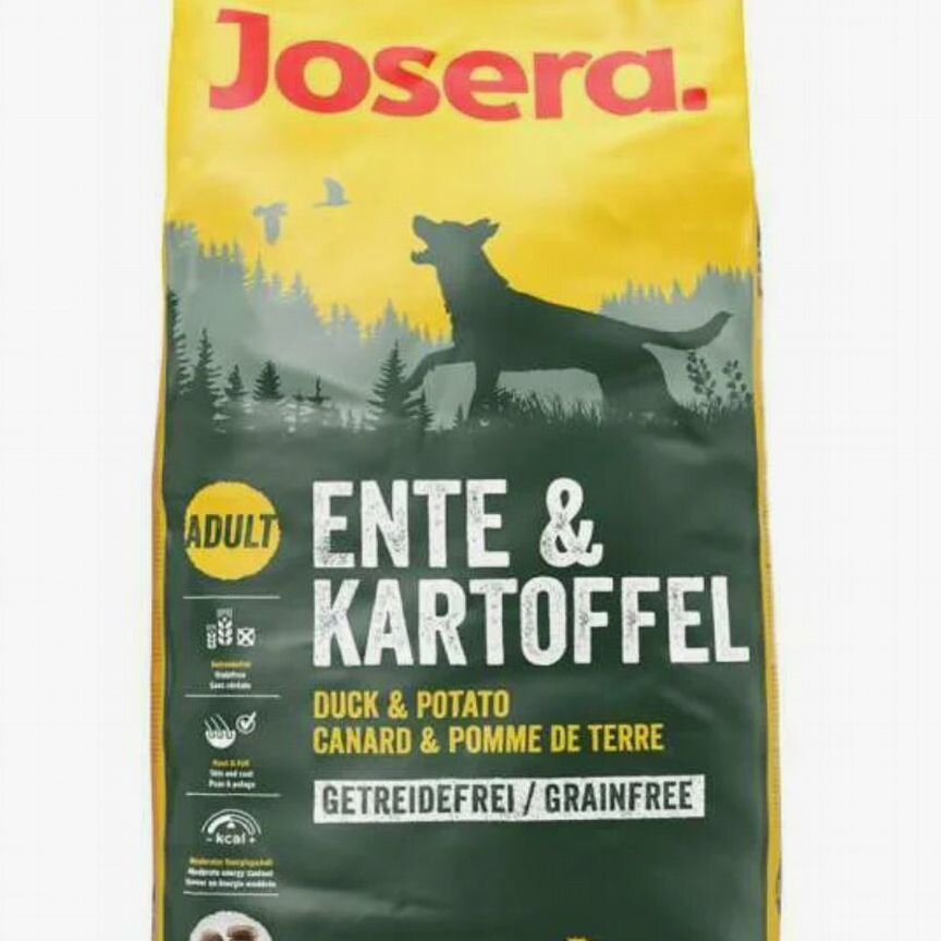 Корм д/собак Josera Ente Kartoffel (утка) 12,5 кг