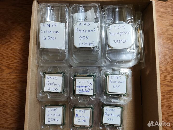 Процессоры Intel 775 1155, AMD AM3