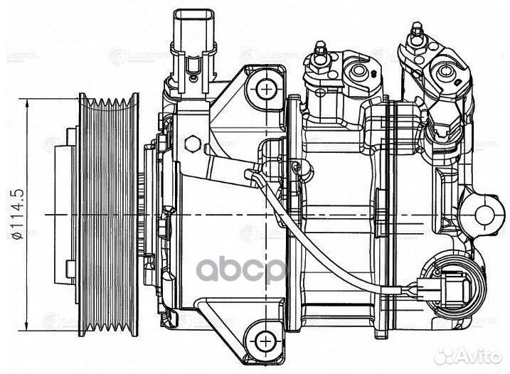 Компрессор кондиционера KIA optima IV 2.0I 15