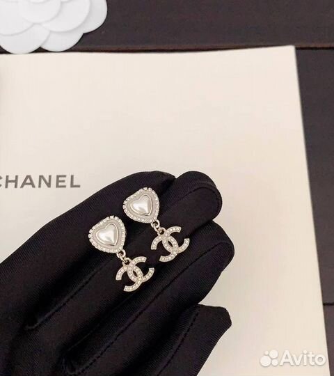 Серьги премиум качества Chanel