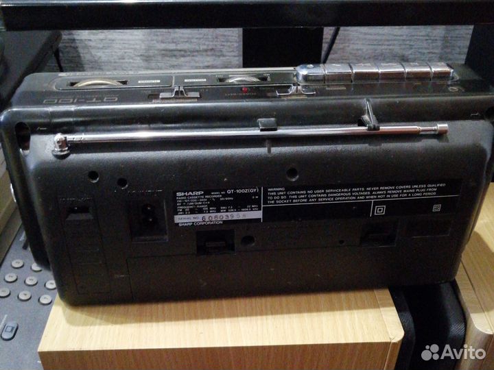 Кассетная магнитола sharp QT 100Z GY