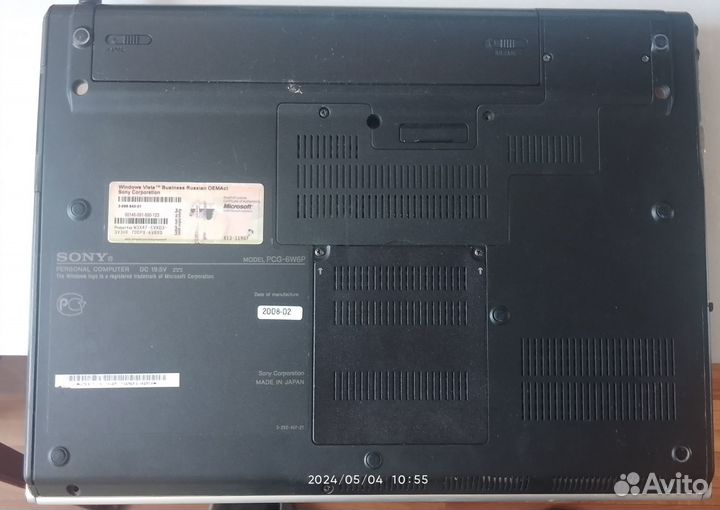 Ноутбук Sony vaio PCG 6W6P