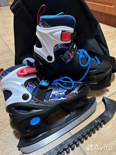 Коньки Nordway (новые) + сумка-чехол, размер 34-37