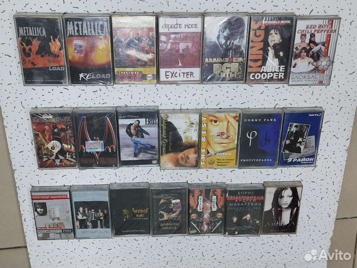 Кассеты рок, сектор газа,киш,пилот,ария новые