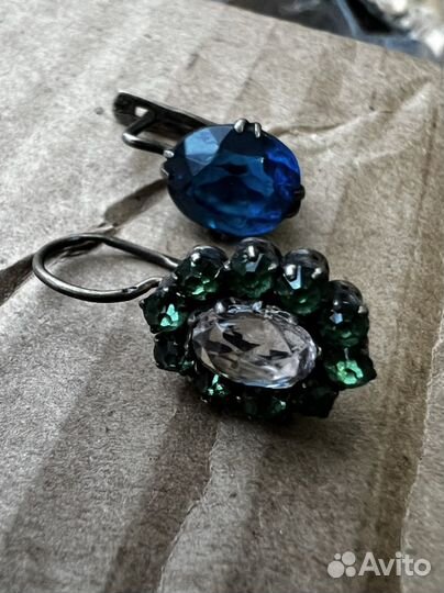 Серьги серебро СССР