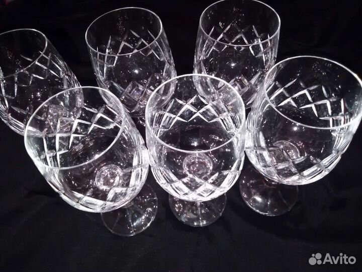 Фужеры рюмки разные хрусталь стекло Богемия, СССР