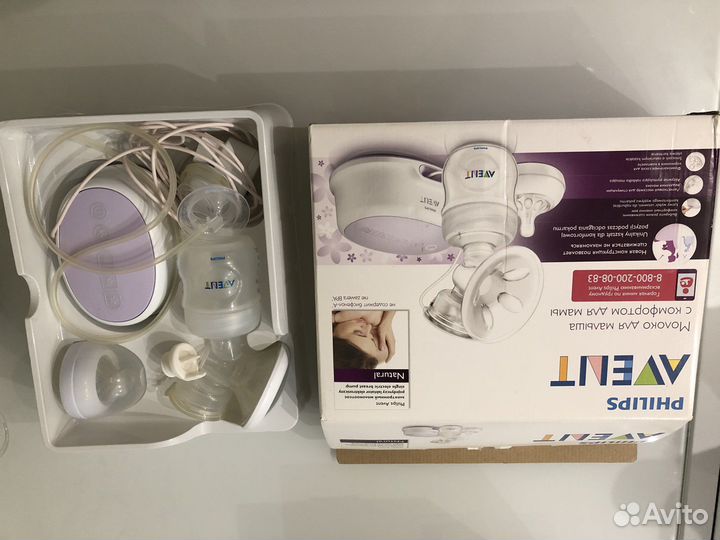 Молокоотсос avent электрический
