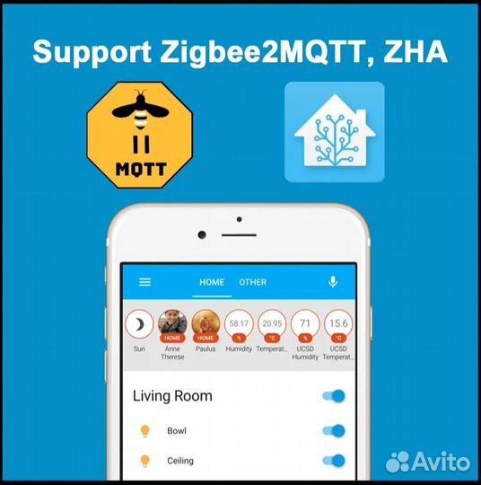 Умное реле lonsonho QS-Zigbee-S05-L (без нуля)