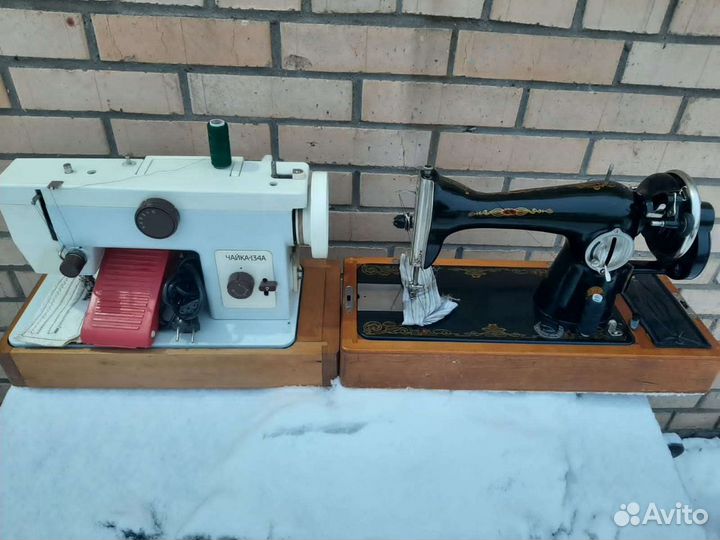 Швейная машина чайка134 и Подольск 2М ручной