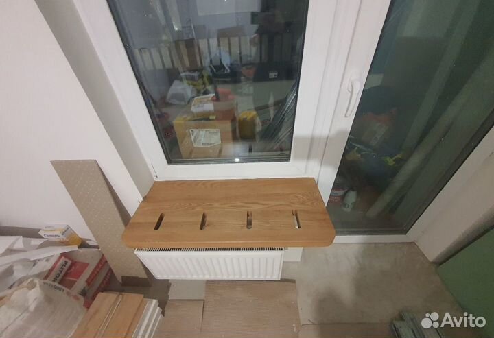 Подоконник из дерева под ключ