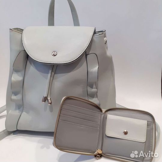 Рюкзак кожаный + кошелёк